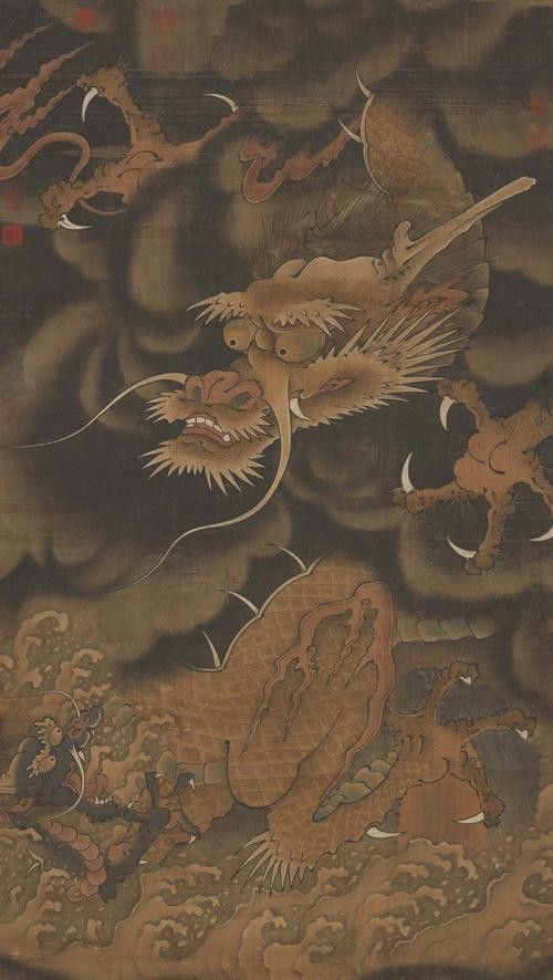 能推薦一些國畫風格的龍圖片嗎？
