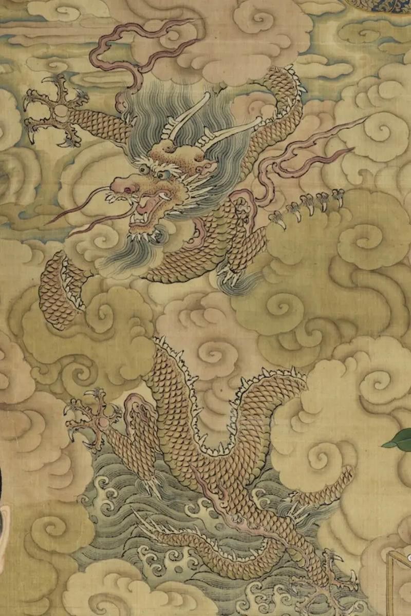 能推薦一些國畫風格的龍圖片嗎？