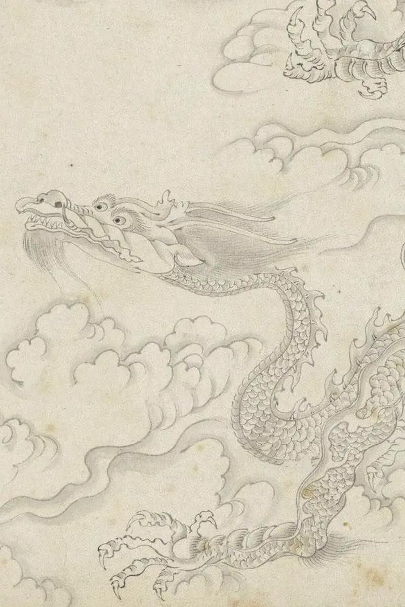 能推薦一些國畫風格的龍圖片嗎？