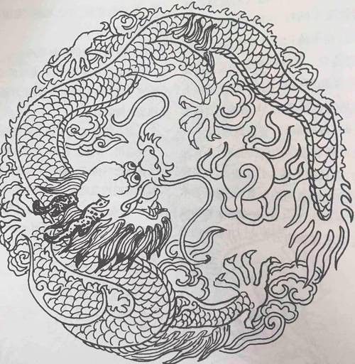 能推薦一些國畫風格的龍圖片嗎？