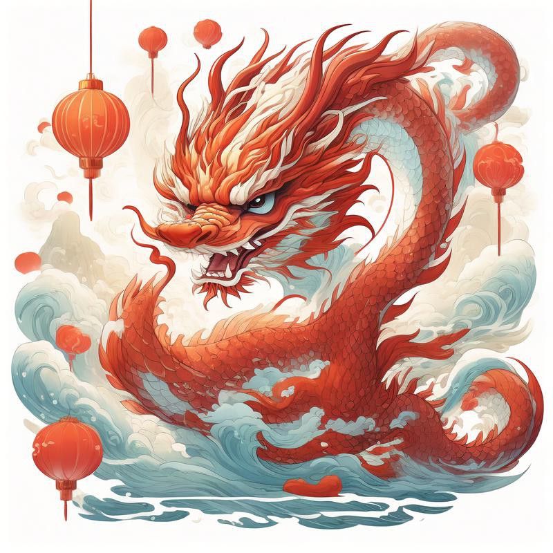 給我推薦一些紅龍頭像作品