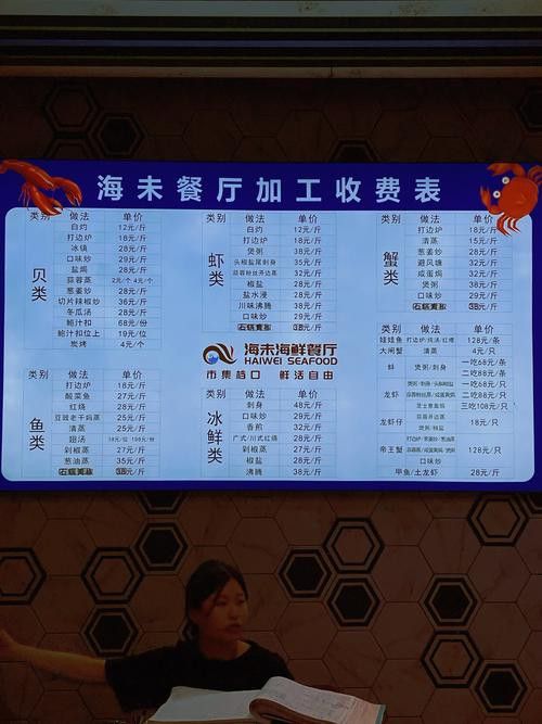 柳州金龍魚餐廳菜單價目表圖