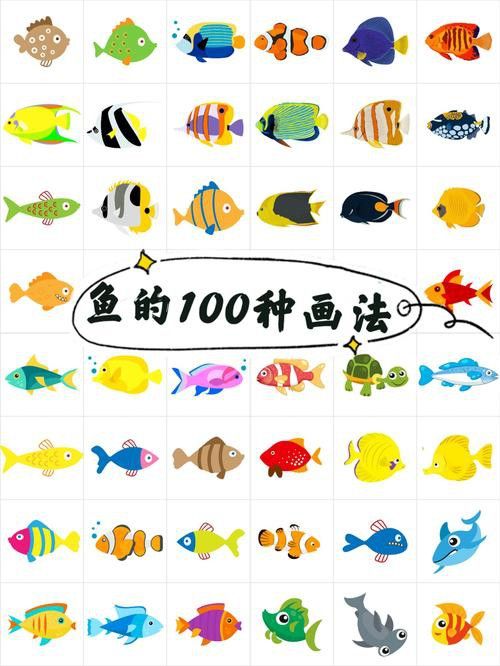 恐龍魚的圖片簡筆畫可愛