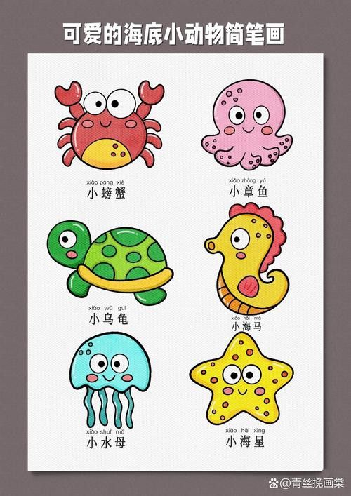 恐龍魚的圖片簡筆畫可愛
