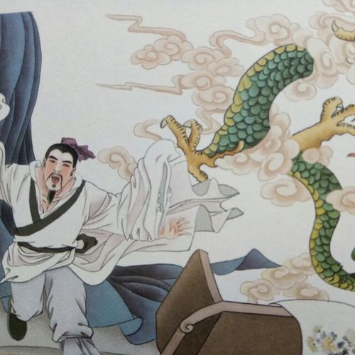 哪里可以找到葉公好龍高清壁畫