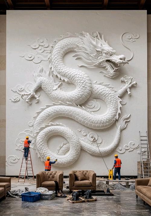 哪里可以找到高清招財龍壁紙？