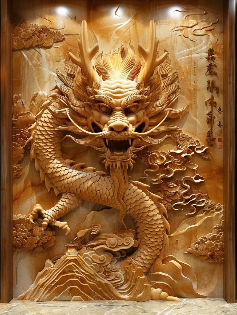 哪里可以找到高清招財龍壁紙？