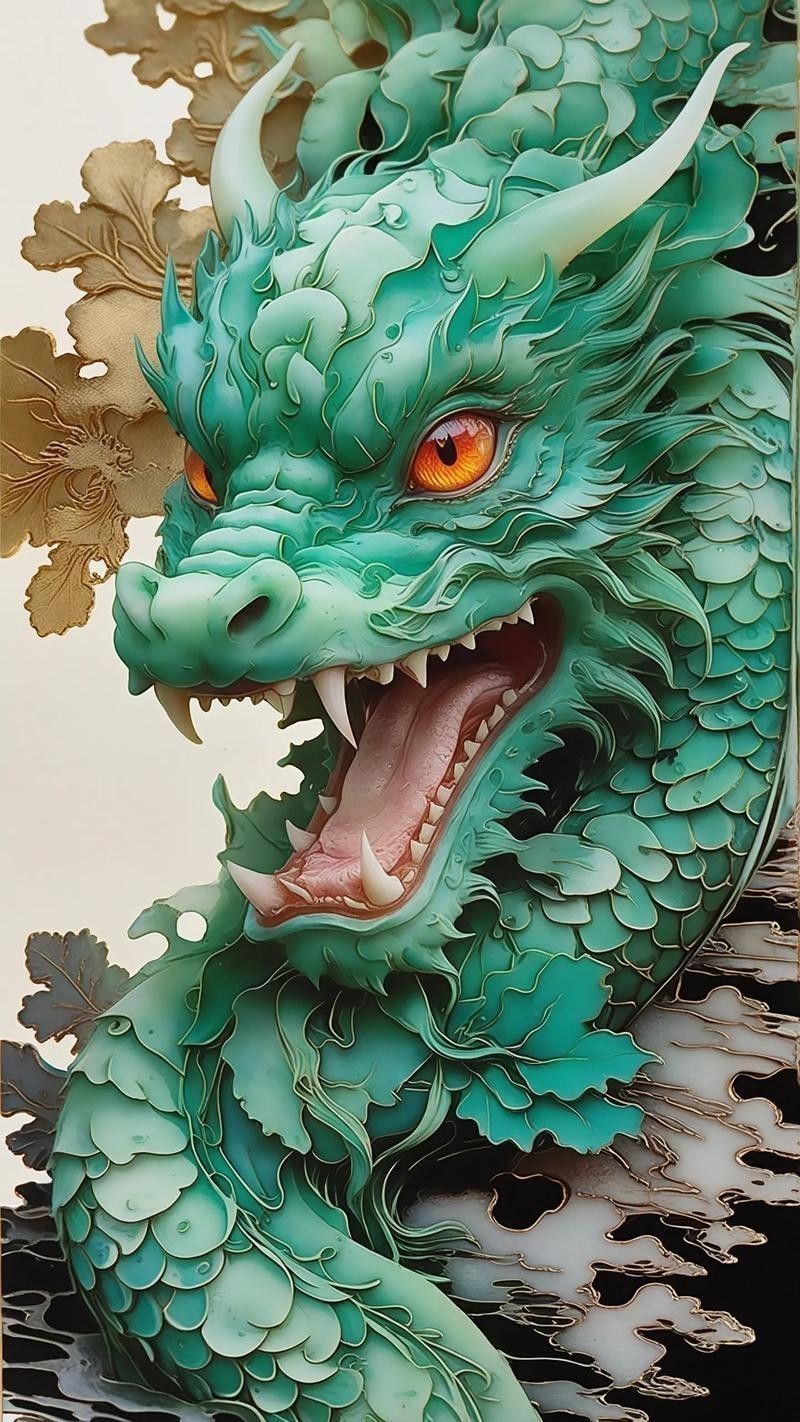 哪里可以找到高清招財龍壁紙？