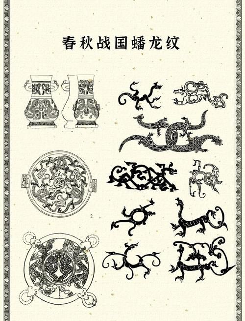 給我一些夔龍紋和蟠龍紋的圖片