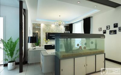 魚缸造景圖片 簡約（簡約風格魚缸造景搭配技巧）