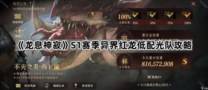能推薦更多對(duì)抗紅龍的角色嗎？