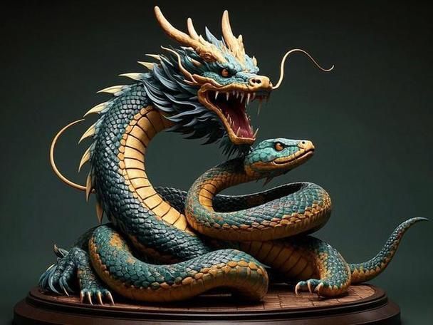 龍蛇合體霸氣圖片
