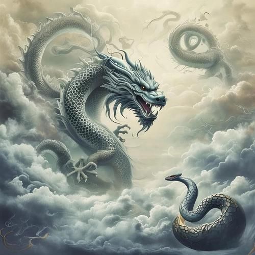 龍蛇合體霸氣圖片
