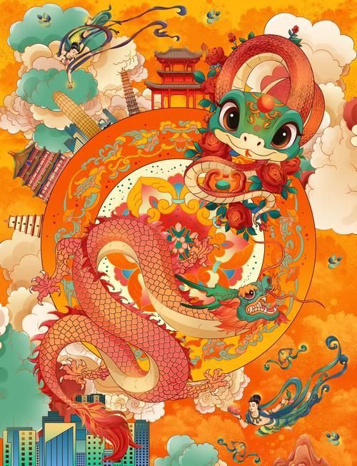 龍蛇合體霸氣圖片