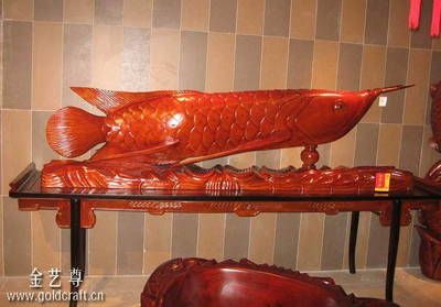 木雕刻的金龍魚：木雕刻的金龍魚擺件 木雕刻的金龍魚：木雕刻的金龍魚擺件 龍魚百科 第3張