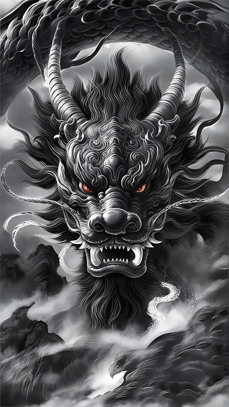 黑龍形象的藝術作品