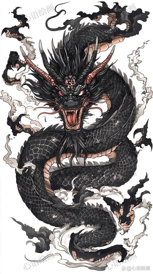 黑龍形象的藝術作品