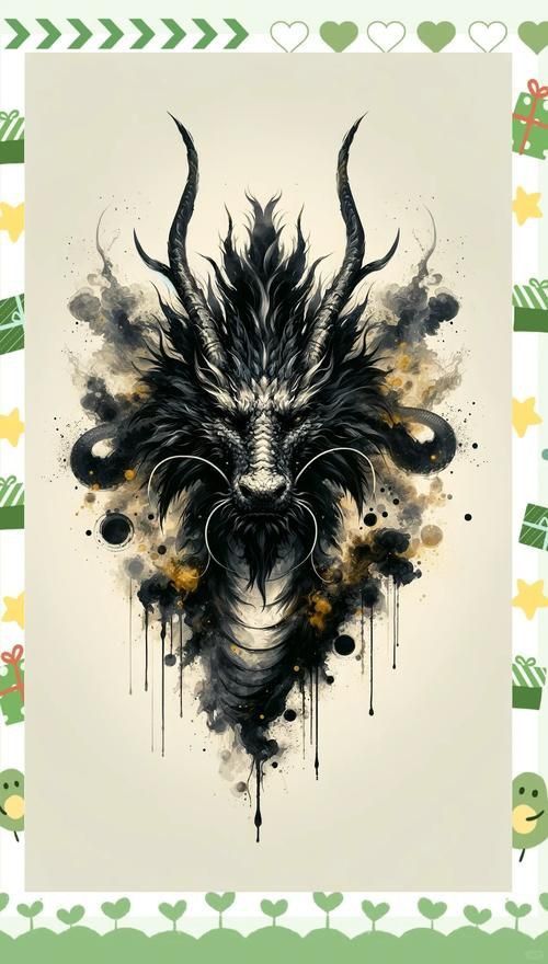 黑龍形象的藝術作品