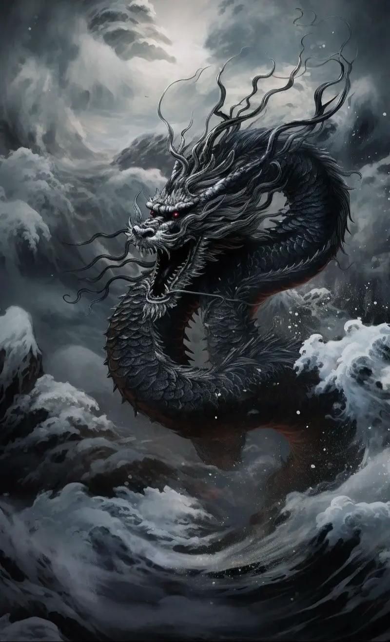 黑龍形象的藝術作品