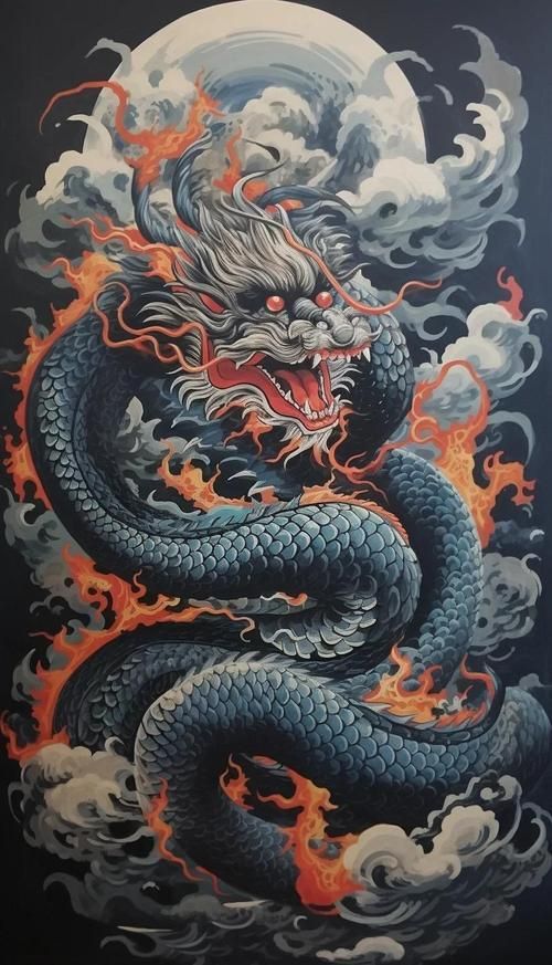 黑龍形象的藝術作品