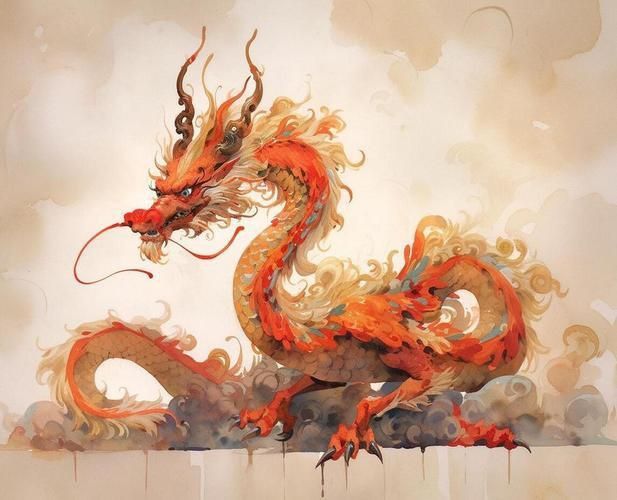 紅龍插畫藝術作品 紅龍插畫藝術作品 龍魚百科 第14張