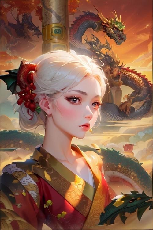 紅龍插畫藝術作品 紅龍插畫藝術作品 龍魚百科 第26張
