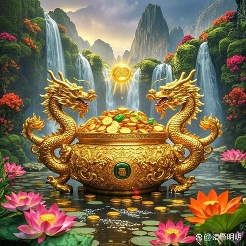 給我推薦一些聚財金龍插畫作品：聚財金龍插畫作品