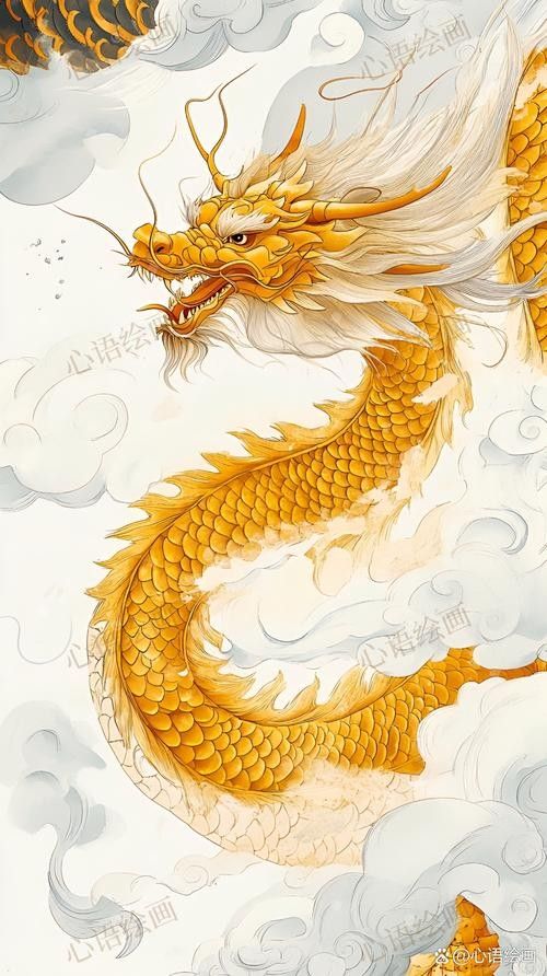 給我推薦一些聚財金龍插畫作品：聚財金龍插畫作品