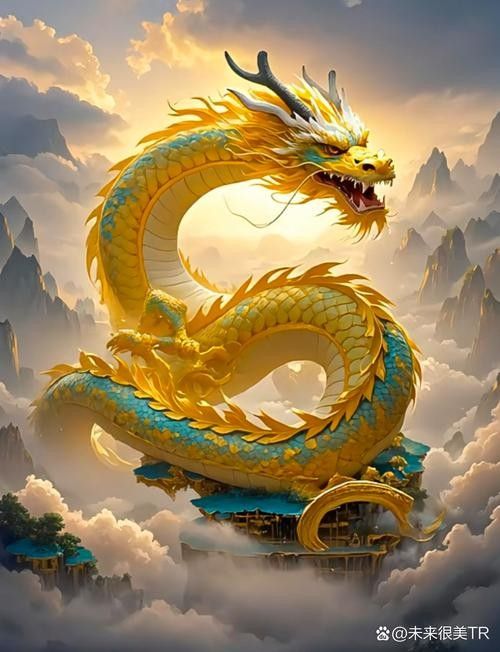 給我推薦一些聚財金龍插畫作品：聚財金龍插畫作品