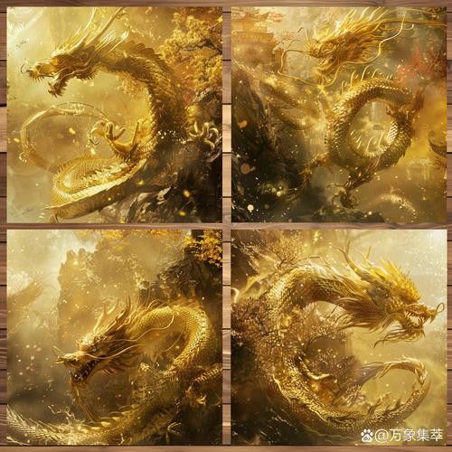 給我推薦一些聚財金龍插畫作品：聚財金龍插畫作品