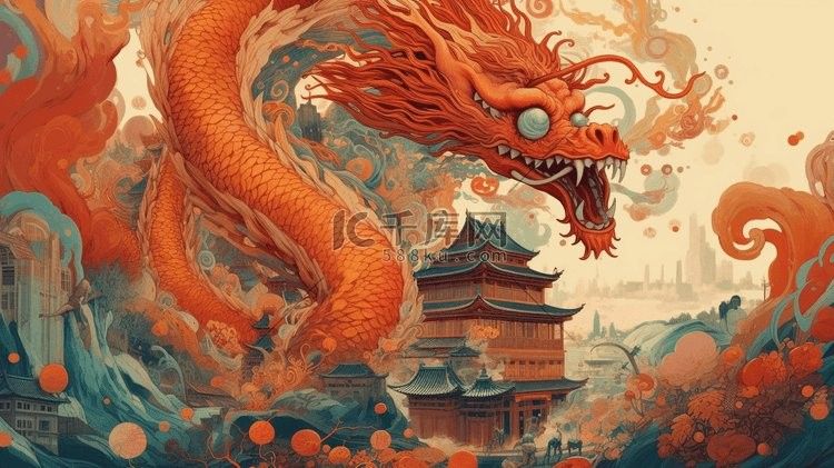 有沒有紅龍插畫頭像？：ai龍年頭像合集丨我猜你是從第三張圖開始心動的！ 有沒有紅龍插畫頭像？：ai龍年頭像合集丨我猜你是從第三張圖開始心動的！ 龍魚百科 第5張