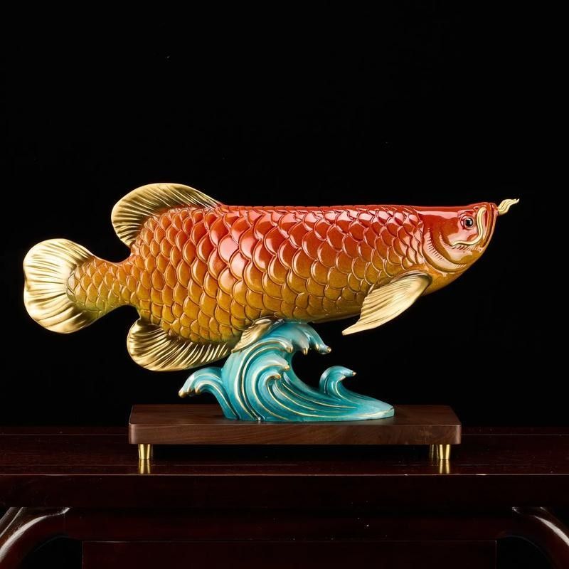 如何找到高清的金龍魚雕刻圖片：從一塊石頭到栩栩如生的金龍魚