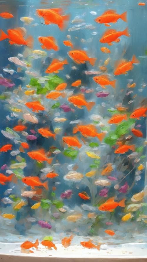 如何選擇適合金龍魚魚缸的背景圖片：金龍魚在不同生長階段對背景的需求差異顯著需求及注意事項