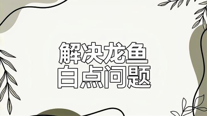 龍魚身上白點多久會消失：魚身上長白點怎么辦 龍魚身上白點多久會消失：魚身上長白點怎么辦 龍魚百科 第1張
