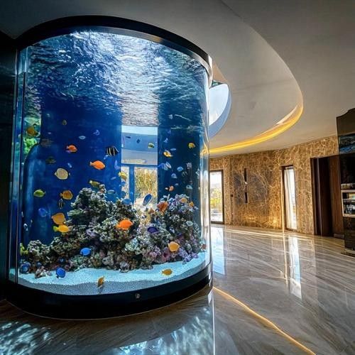黑底透光魚缸的價格范圍：黑底透光魚缸價格根據尺寸、材質和功能差異較大 黑底透光魚缸的價格范圍：黑底透光魚缸價格根據尺寸、材質和功能差異較大 龍魚百科 第11張