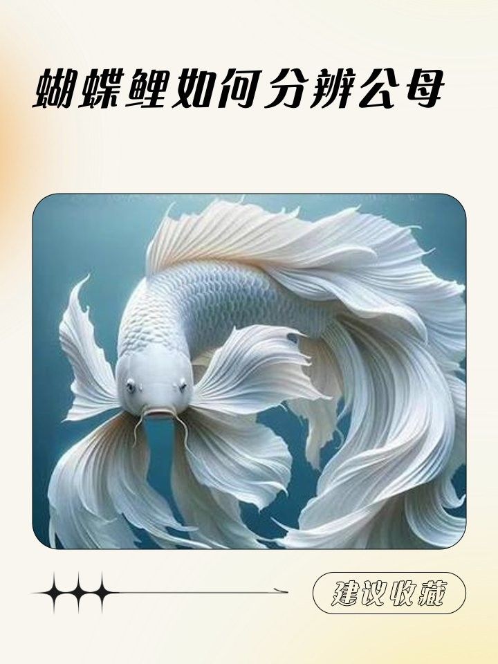 蝴蝶鯉公母哪個更值錢？：蝴蝶鯉公母分辨技巧
