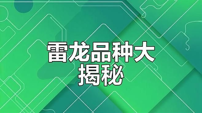 能推薦更多關于七彩雷龍魚的視頻嗎：七彩雷龍的飼養與繁殖技巧