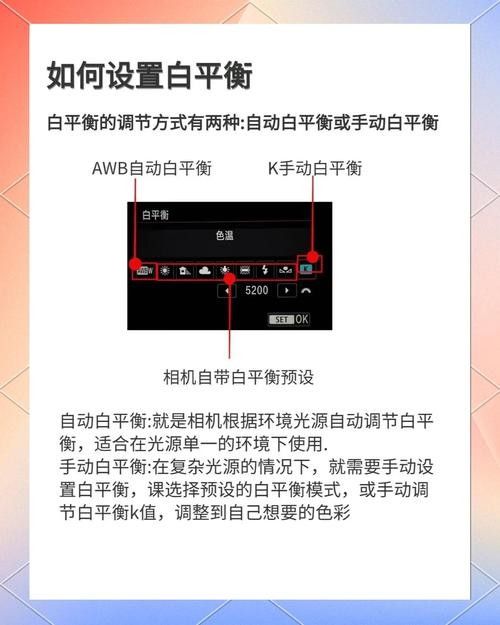 如何設置相機的白平衡：攝影基礎攝影基礎知識總結:相機白平衡六種設置