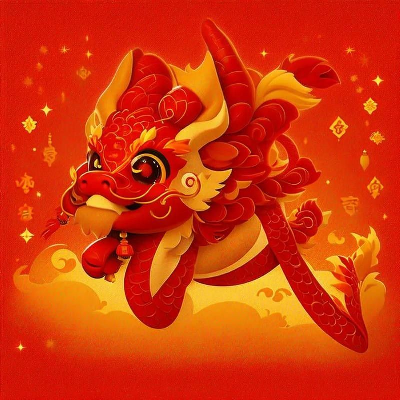 紅龍微信頭像有哪些設計元素：紅龍微信頭像的設計元素 紅龍微信頭像有哪些設計元素：紅龍微信頭像的設計元素 龍魚百科 第4張