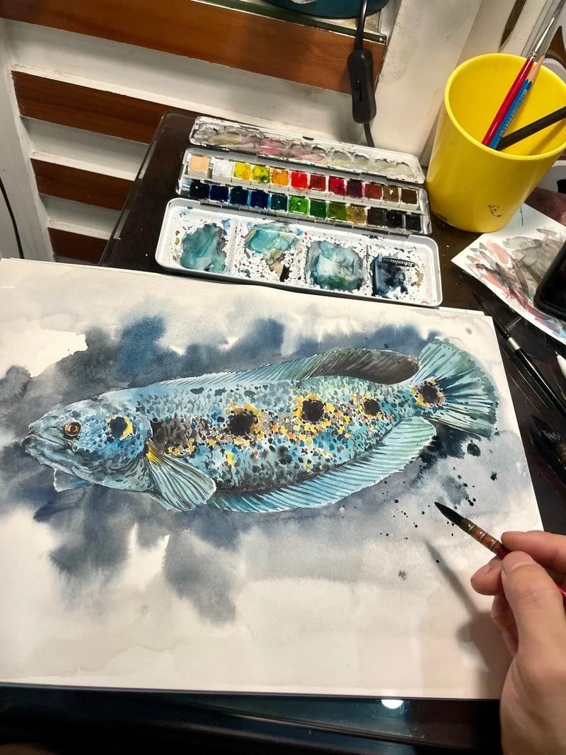 雷龍魚圖畫有哪些風格：雷龍魚圖畫風格