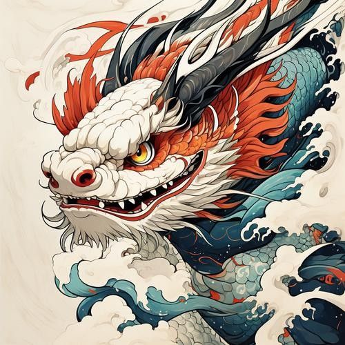 雷龍魚圖畫有哪些風格：雷龍魚圖畫風格