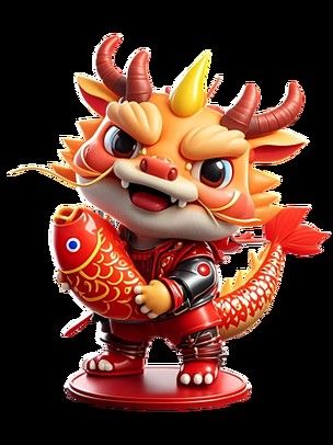 給我推薦一些紅龍魚卡通形象（紅龍魚卡通形象設計）