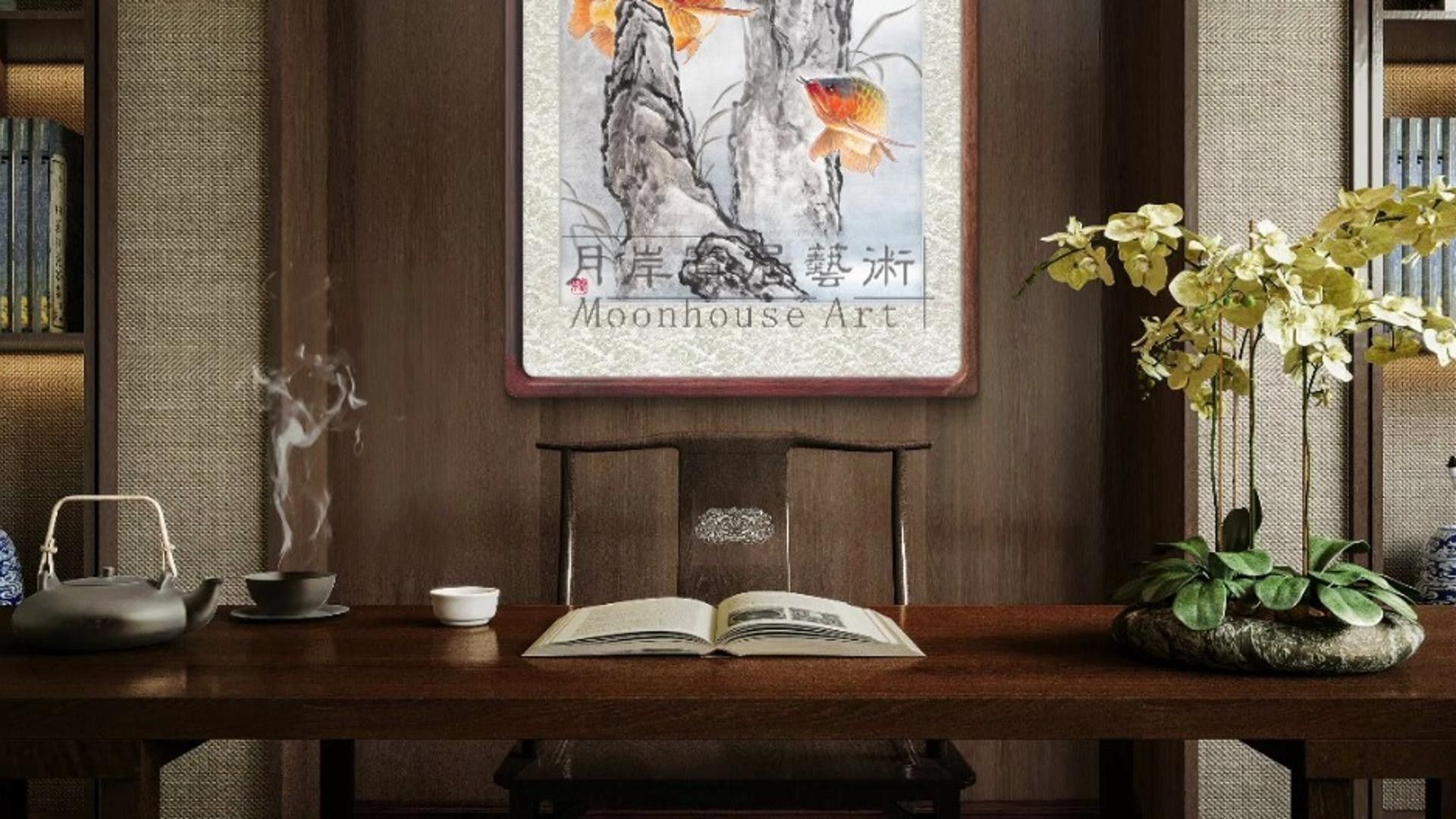 國畫金龍魚有哪些名家作品？（中國畫金龍魚作品《祥龍獻瑞》作品欣賞:魚的文化魅力）