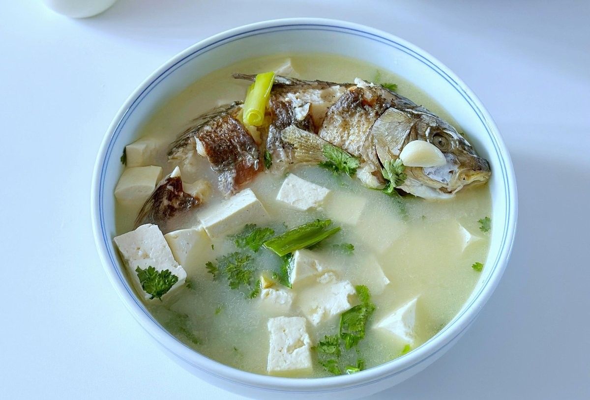金龍魚燉豆腐的做法（福建海邊特色龍魚酸菜豆腐湯鮮嫩如豆腐營養滿滿蛾刃未歇）
