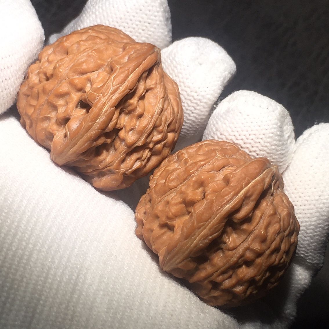 紅皮小磨盤文玩核桃（皮小磨盤文玩核桃） 紅皮小磨盤文玩核桃（皮小磨盤文玩核桃） 龍魚論壇 第3張