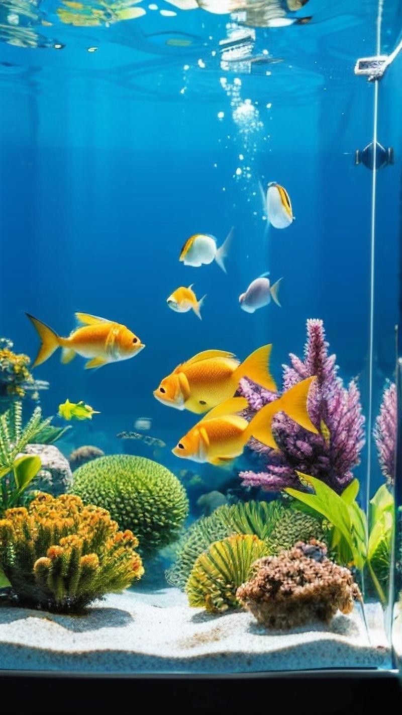 推薦一些高清的龍魚魚缸壁紙