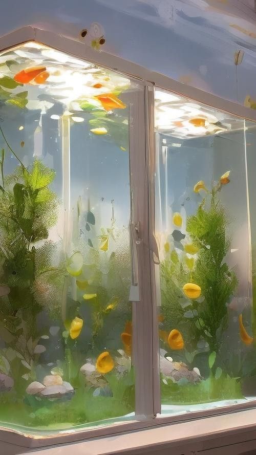 推薦一些高清的龍魚魚缸壁紙