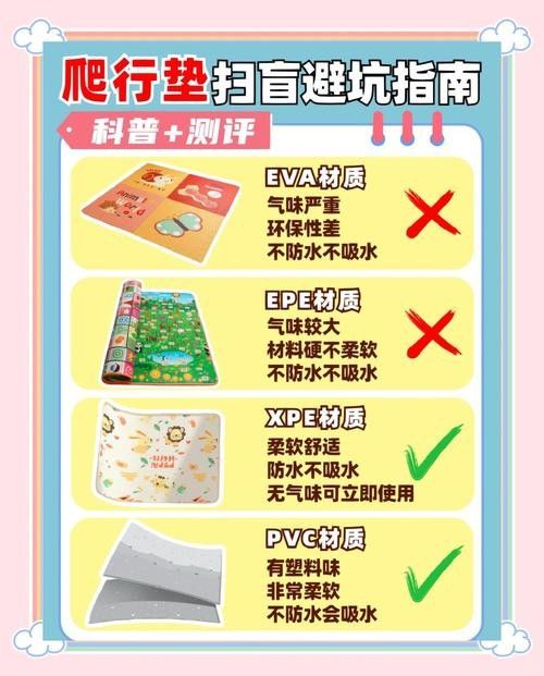 曼龍爬行墊有哪些材質(zhì)選擇（曼龍爬行墊哪款更適合你這3款的防滑減震功能超強大老周達人）