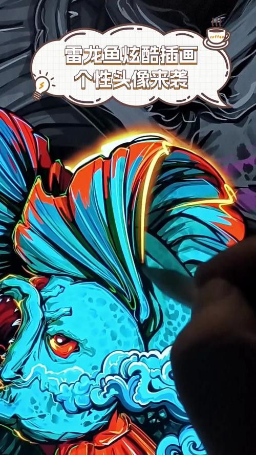 給我一張雷龍魚的素描畫（手繪線描龍魚） 給我一張雷龍魚的素描畫（手繪線描龍魚） 龍魚百科 第23張