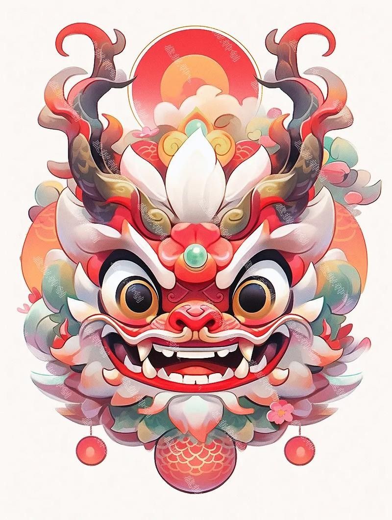 國(guó)潮風(fēng)格龍頭插畫(huà)有哪些？（國(guó)潮風(fēng)格的龍頭插畫(huà)）